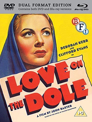 Love On The Dole" Blu-ray cover featuring Deborah Kerr in a headshot.
