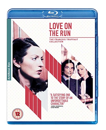 Blu-ray cover for Love on the Run featuring film stills of a man and woman.
