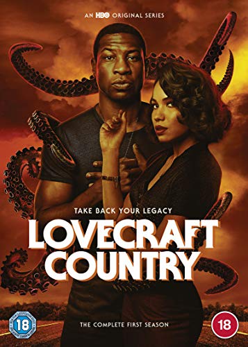 DVD cover art featuring a man and woman with giant tentacles against orange clouds.