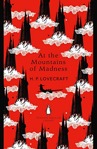 Red book cover with black mountain shapes and white swirling clouds.