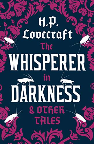 Book cover with white text and insect silhouettes on a dark blue floral background.
