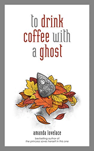 Book cover with title, a planchette, and autumn leaves illustration.