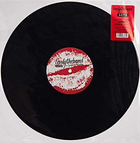 BlackSblack vinyl record with a red and white label and a red tag.