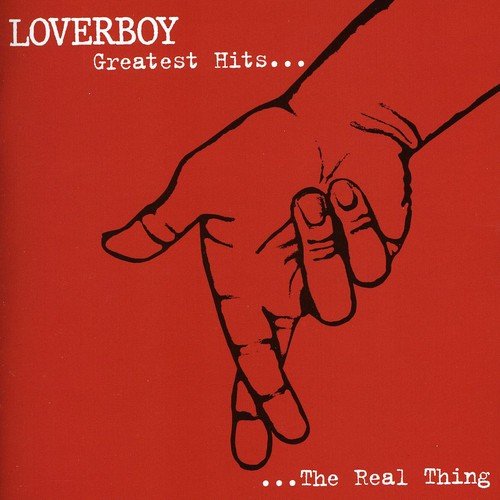 Loverboy “Greatest Hits” CD cover: red background with hand illustration.
