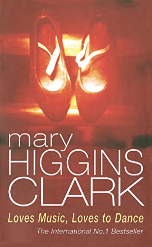 Book cover: red ballet shoes and author name "Mary Higgins Clark.
