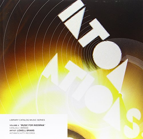 Vinyl record cover with abstract swirling lines and large white text: "INSOMNIA".