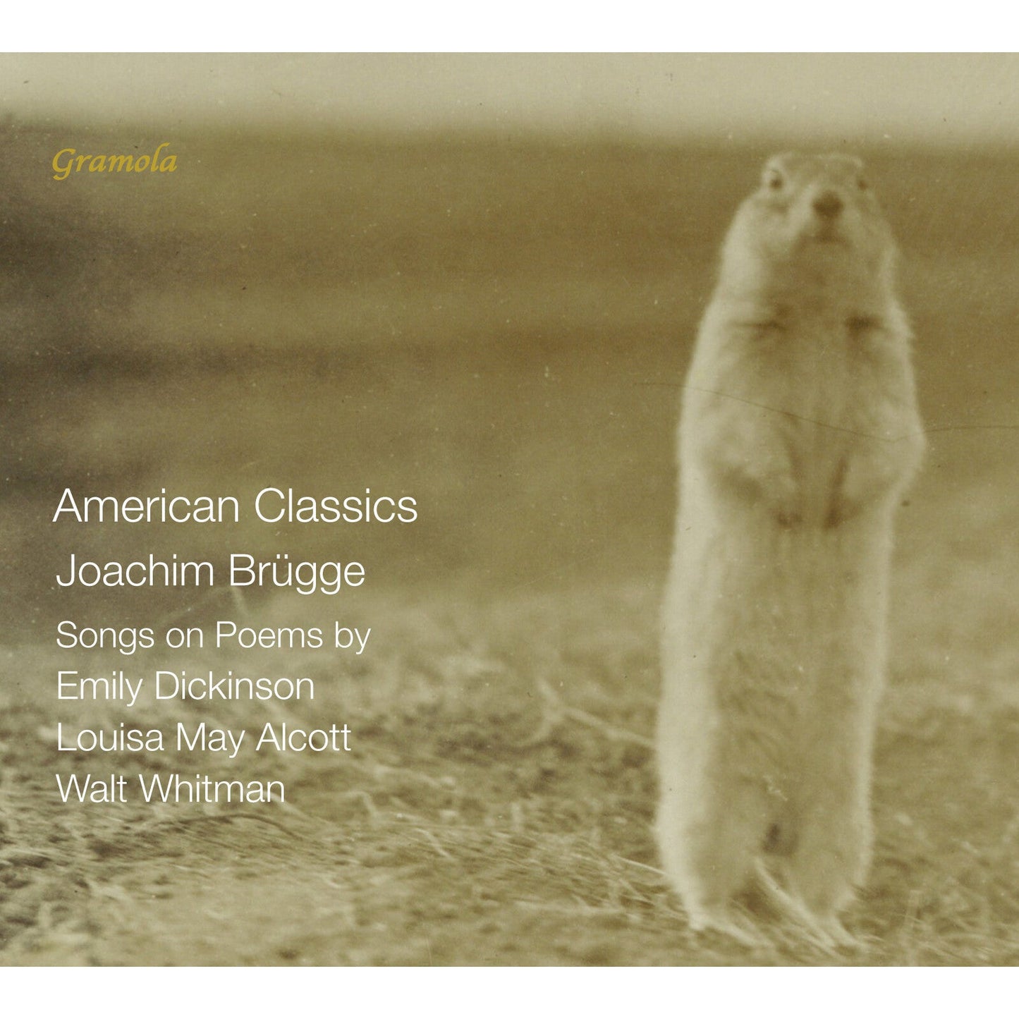 CD cover with a polar bear and text listing composers and poets.