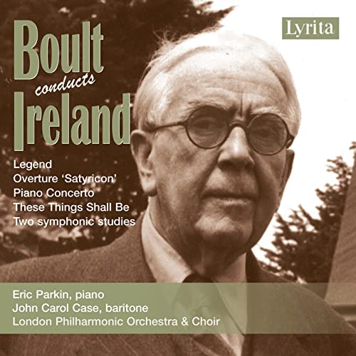 CD cover featuring a portrait of conductor Adrian Boult with text details.