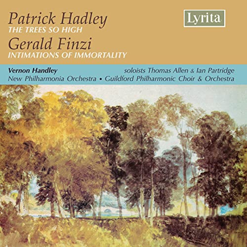 CD cover with a painting of a sunlit forest and text details.