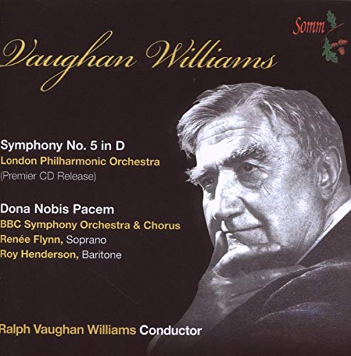 CD cover featuring a portrait of composer Ralph Vaughan Williams.