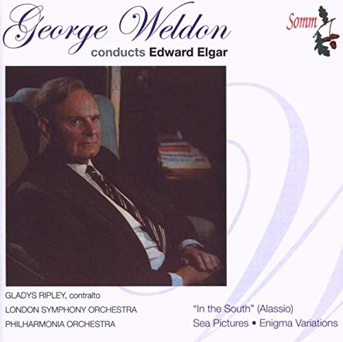 CD cover featuring portrait of conductor George Weldon and text details.