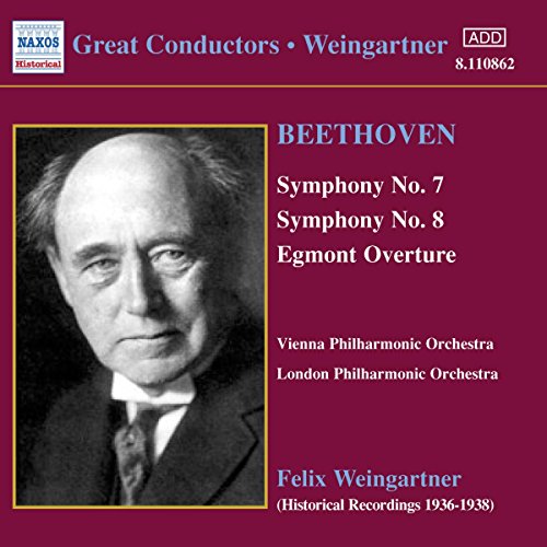 CD cover featuring portrait of Felix Weingartner and Beethoven compositions.
