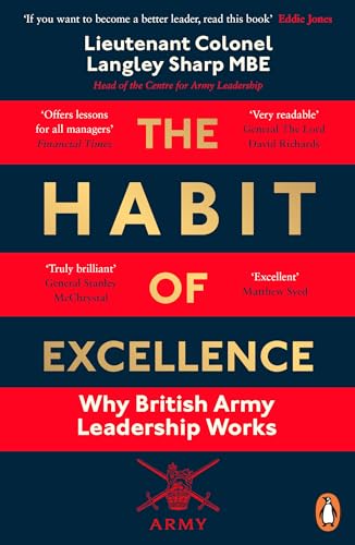Book cover: "The Habit of Excellence" by Lieutenant Colonel Langley Sharp.