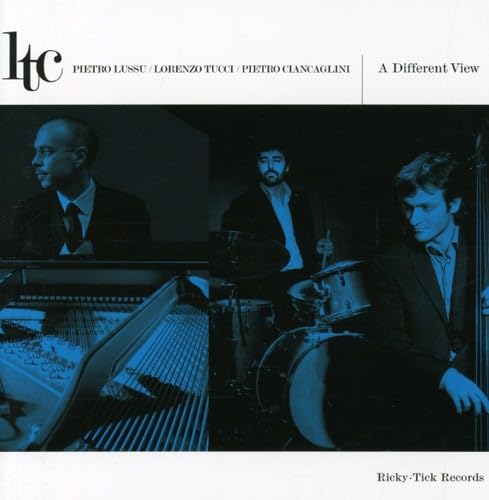 CD cover featuring three musicians with piano, drums, and bass.