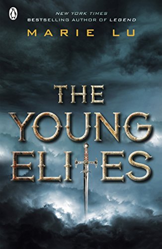 Book cover: "The Young Elites" by Marie Lu, with a sword through the title.