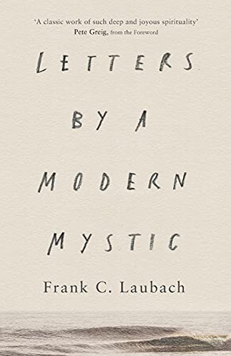 Book cover: "Letters by a Modern Mystic" with textured background.