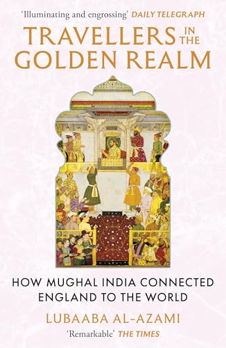 Book cover depicting a Mughal-era painting of a royal court scene.
