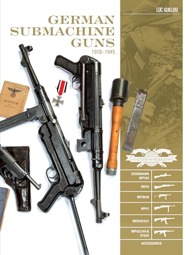 Book cover depicting various German submachine guns from 1918-1945.