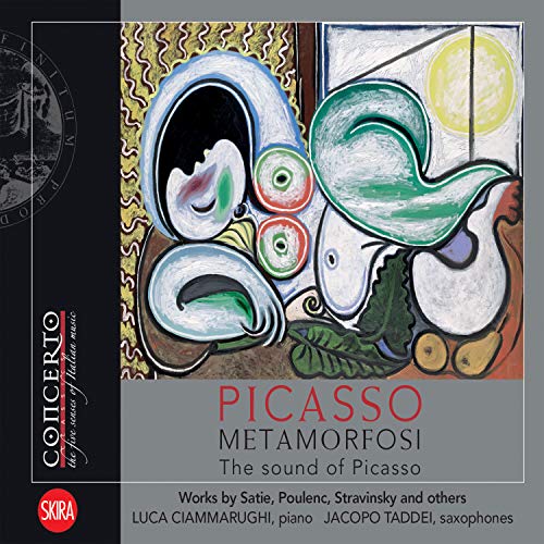 CD cover featuring abstract, colorful shapes and musical instrument imagery.