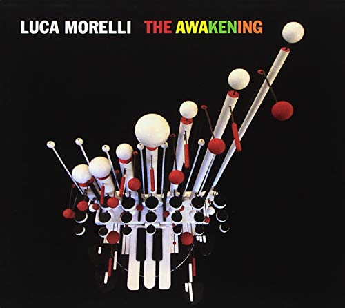 CD cover for "The Awakening" by Luca Morelli, abstract musical sculpture.