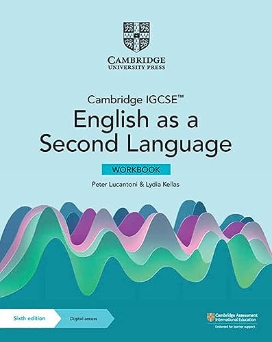 Cambridge IGCSE English as a Second Language workbook, sixth edition cover.