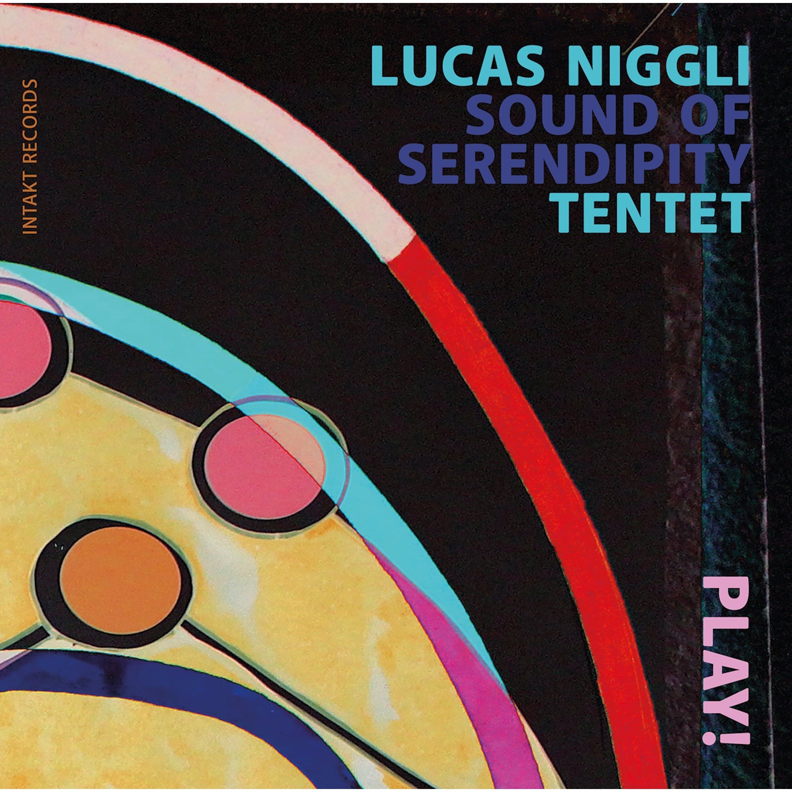 CD cover for Lucas Niggli’s “Sound Of Serendipity” with abstract circles.