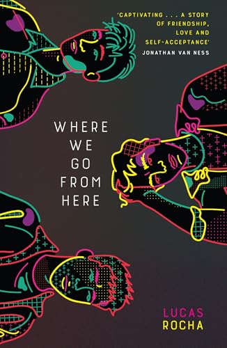 Book cover: "Where We Go From Here" with abstract colorful faces.