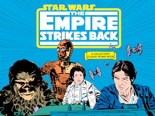 “The Empire Strikes Back” board book cover with characters and spaceships.