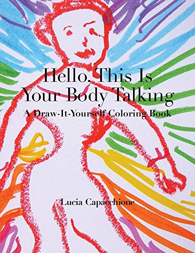 Book cover: “Hello, This Is Your Body Talking” with colorful, childlike art.