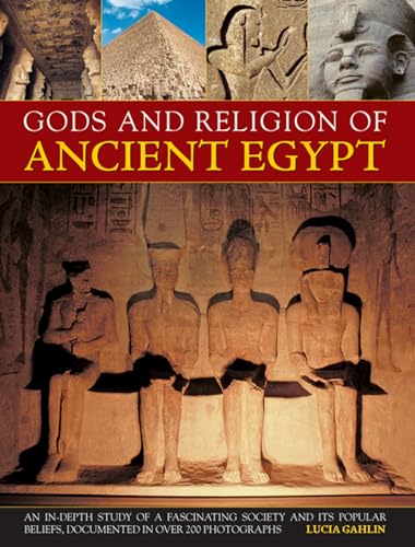 Book cover: "Gods and Religion of Ancient Egypt" with Egyptian imagery.
