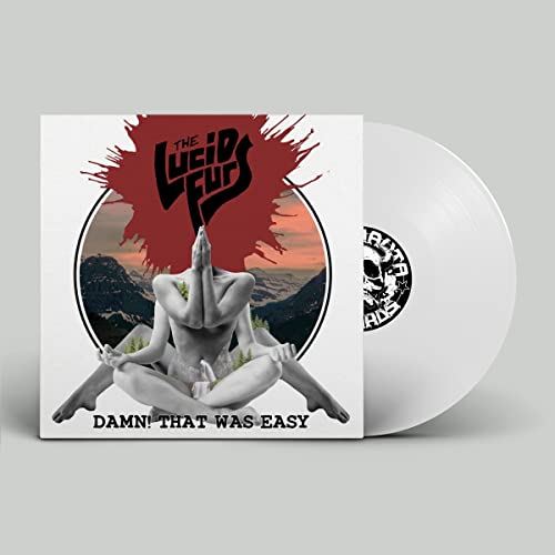 Vinyl record with cover art featuring a figure in a lotus position.