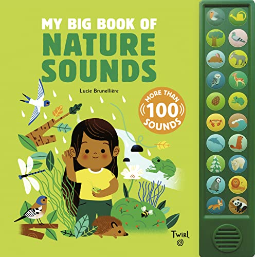 Children’s book cover with illustrations of animals and a sound module.