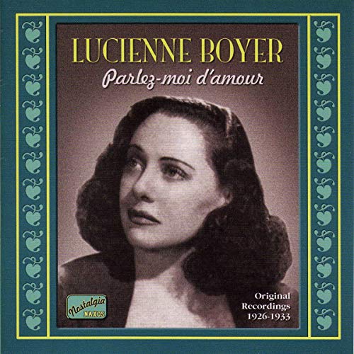 CD cover featuring a vintage portrait of singer Lucienne Boyer.