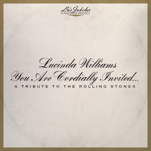 Lucinda Williams album cover, beige background with black text.