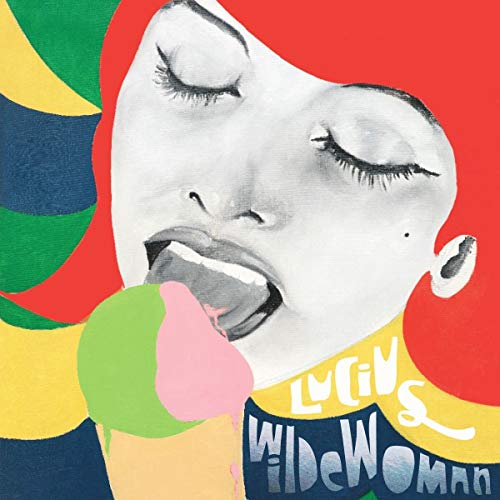 CD cover: painted woman's face with open mouth and colorful abstract shapes.