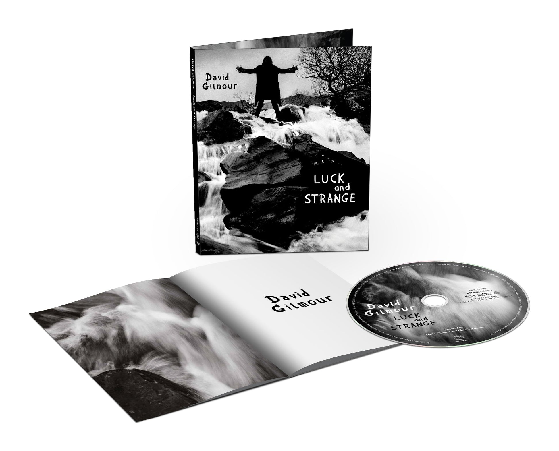 Luck And Strange" Blu-ray packaging featuring a figure on a hillside and waterfall.