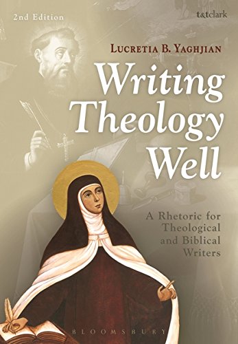 Book cover: "Writing Theology Well" 2nd Edition, with religious imagery.