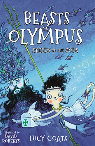 Book cover: "Beasts of Olympus 3" with illustrated figures and underwater scene.