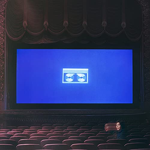 Album cover for Lucy Dacus’ “Home Video” featuring a blue screen and VHS tape.