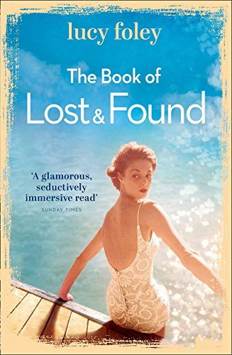 Book cover: woman in white swimsuit by a sparkling blue pool.