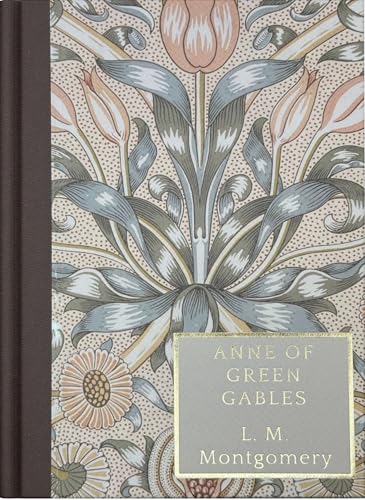 Hardcover book cover with floral William Morris-style pattern and a grey title label.