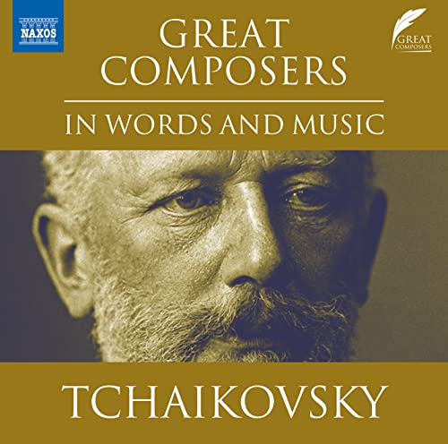 CD cover featuring a sepia-toned portrait of composer Pyotr Ilyich Tchaikovsky.