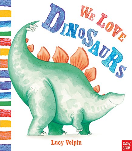 Book cover featuring a green Stegosaurus with colorful plates on its back.
