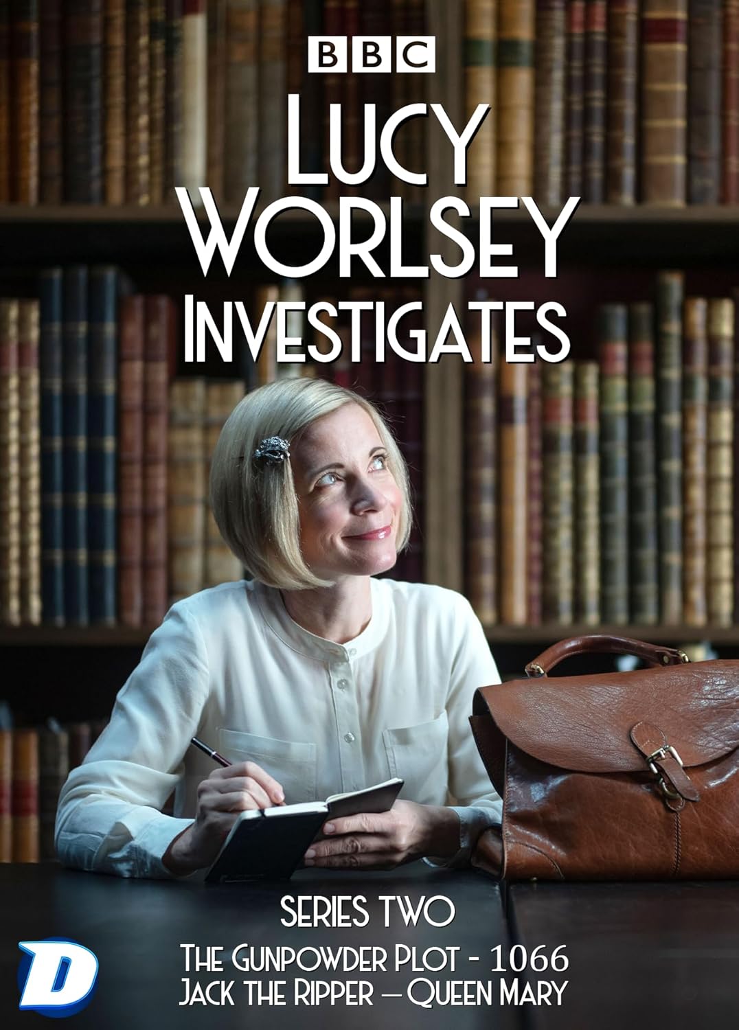 DVD cover for "Lucy Worsley Investigates: Series 2" featuring Lucy Worsley.