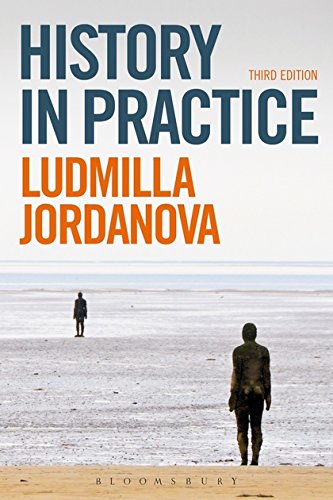 Book cover: "History in Practice" by Ludmilla Jordanova, with beach scene.