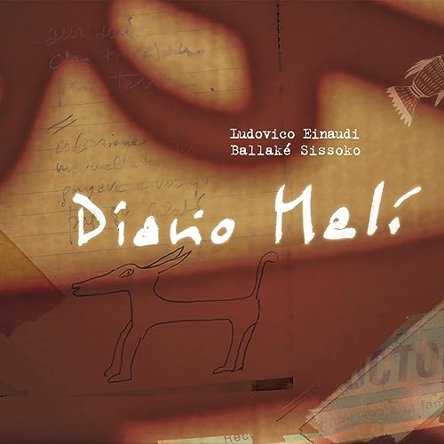 CD cover for "Diario Mali" by Einaudi & Sissoko, featuring a dog drawing.
