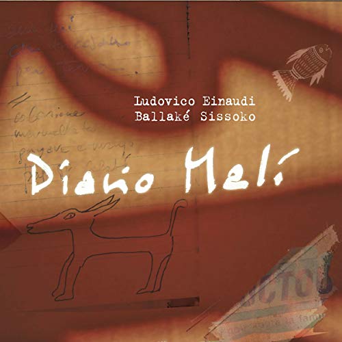 CD cover for "Diario Mali" by Einaudi and Sissoko, with drawings.