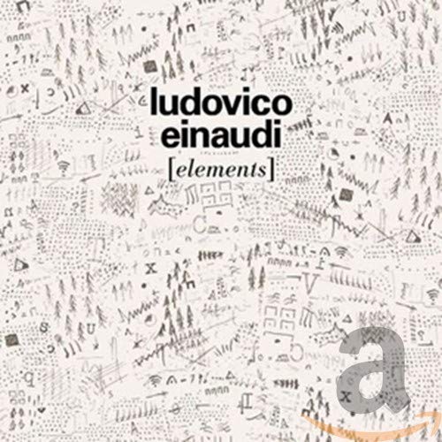 Ludovico Einaudi “Elements” CD cover with abstract white sketch artwork.