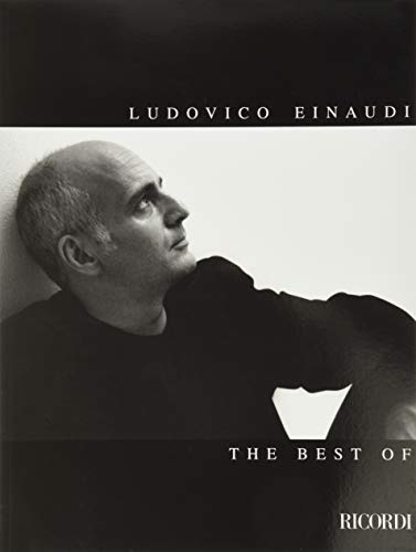 Black and white portrait of Ludovico Einaudi, album cover.