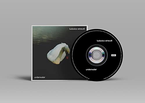 Ludovico Einaudi's "Underwater" CD case and disc with swan imagery.